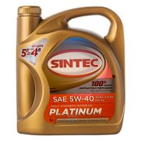 Масло Синтек Platinum 5w40, SN/CF, 5л (5л по цене 4л) АКЦИЯ 801994 Sintec