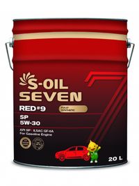 S-OIL 7 RED#9 SP/SN Plus 5w-30 20л синтетика E108297 S-Oil Seven