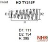 Фото Пружина подвески передняя усиленная 248 Nhk HDTY248F Nhk