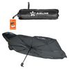 Фото Шторка солнцезащитная 65*125см на лобовое стекло. зонт. складная. черная/серая Airline ADSS004 Airline