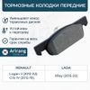 Фото Колодка торм. передняя Renault Logan 2014-, Sandero 2014-, Sandero Stepway 2014-  (тип 2) 16кл. "ARIRANG" Arirang ARG281605 Arirang