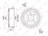 Фото Барабан тормозной Daewoo Nexia Lanos (200x53) Lynx BM1015 Lynx