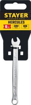 Фото STAYER HERCULES, 6 мм, комбинированный гаечный ключ, Professional (27081-06) Stayer 2708106Z01 Stayer