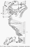 Фото Шланг ГУР ГАЗ 3308 нагнетательный и сливной дв. бенз. (к-т 2 шт) 33083408140 Газ