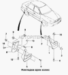 Фото Брызговик задний левый (седан) Daewoo Lanos/Sens Zaz 96303233 Zaz