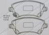 Фото КОЛОДКИ ТОРМОЗНЫЕ ДИСКОВЫЕ ПЕРЕДНИЕ TOYOTA COROLLA/FIELDER 120 Amiwa WD2224S Amiwa