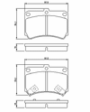 Фото К-кт колодок дисковых MAZDA 121 II 90-97, 323 C 89-98, 323 F 89-98, 323 P 96-, 323 S 89-98, DEMIO 96 0986461141 Bosch