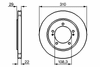Фото Тормозной диск передний Левый/Правый SUZUKI GRAND VITARA I, XL-7 2.0-2.7 03.98-08.06 0986478839 Bosch