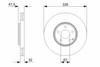 Фото Тормозной диск передний Левый/Правый MERCEDES E T-MODEL (S211), E (W211), S (W220) 3.0-5.5 09.02-07. 0986479334 Bosch