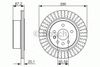 Фото Тормозной диск задний Левый/Правый OPEL OMEGA B 2.0-3.2 03.94-07.03 0986479394 Bosch