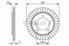 Фото Тормозной диск передний Левый/Правый SUZUKI GRAND VITARA I 1.6/2.0 03.98-07.03 0986479486 Bosch