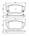 Фото К-кт колодок дисковых MAZDA 6 02-, 0986494078 Bosch