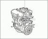 Фото Двигатель с оборудованием в сборе (для запчастей) Lada Vesta, Largus, X-Ray 21129100026000 Автоваз