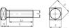 Фото Болт М8х1,25х25 кронштейна приемной трубы ВАЗ-2101 квадратная головка# 000010019475008 Белзан
