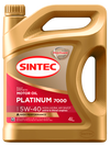 Фото Sintec Моторное масло синтетическое Platinum 7000 5W-40 SN/CF 4 л 600139 600139 Sintec