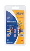 Фото Лампа светодиодная Светодиодная лампа T4W (BA9s) 12v Red (2 шт.Блистер) Kraft KT700067 Kraft