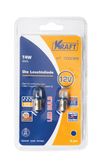 Фото Светодиодная лампа  T4W (BA9s) 12v blue (2 шт.Блистер) Kraft KT700068 Kraft