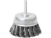Фото ЩЕТКА ДЛЯ ДРЕЛИ, 65 ММ, "ЧАШКА" СО ШПИЛЬКОЙ, КРУЧЕНАЯ МЕТАЛЛИЧЕСКАЯ ПР Matrix 74468 Matrix