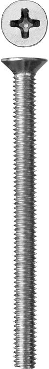 Фото ЗУБР DIN 965, кл. пр. 4.8, M4 х 50 мм, цинк, 5 кг, винт с потайной головкой (303110-04-050) Зубр 30311004050 Зубр