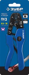 Фото ЗУБР ПК-3, 0.5 - 10 мм2, пресс-клещи для медных наконечников и гильз, Профессионал(45456-3) Зубр 454563 Зубр