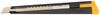 Фото Нож технический (канцелярский) 9мм металлический корпус,черный OLFA OL180BLACK Olfa