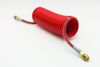 Фото Шланг спиральный пневматический М22 (7,5м) красный 37300140030 Sorl
