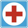 Фото Наклейка Автознак "Врач" (красный крест) наруж. "140х140 Skyway S08101006 Skyway