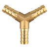 Фото Штуцер соединительный  образный елочка 9мм латунный, 10252, 10 Skyway S13001020 Skyway