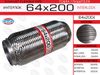 Фото гофра глушителя!64x200\ усиленная (INTERLOCK) EuroEx 64X200IL EuroEx