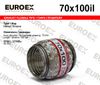 Фото Гофра глушителя 70*100, Interlock (трехслойная усиленная) EuroEx EuroEx 70X100IL EuroEx