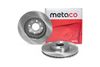 Фото Диск тормозной передний вентилируемый Datsun 260 мм/R14) Metaco 3050292 Metaco