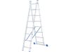Фото ЛЕСТНИЦА, 2 Х 8 СТУПЕНЕЙ, АЛЮМИНИЕВАЯ, ДВУХСЕКЦИОННАЯ, РОССИЯ Сибртех 97908 Сибртех