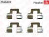 Фото Комплект установочный тормозных колодок VOLKSWAGEN PASSAT 05-10->, JETTA III,IV, GOLF V, VI, VII 03- 77AA028 MasterKit