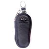 Фото Брелок-ключница кожаный (ОВАЛЬНЫЙ) черный  HYUNDAI AVG 320394 AVG