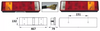 Фото Фонарь  универсальный с кабелем полуприцеп 7 секций задний правый DAF/Iveco/MAN/Scania/RVI/Trailers U003000R ТехАвтоСвет