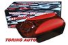 Фото Подлокотник универсальный HJ-48004 WD+RD /дерево+красная перфорированная искуственна кожа/ HJ48004WDRD Torino Auto