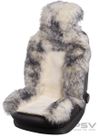 Фото Накидка на сиденье натуральный мех овчина PSV Jolly Premium 1 шт. бело-серая 123033 PSV