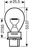 Фото 3156 Лампа P27W 12V 27W W2.5x16d ORIGINAL LINE (Складная картонная коробка) *OSRAM 3156 Osram