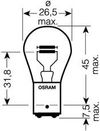 Фото Лампа  12V 21/5W  OSRAM BAY15d двухконтактная цокольная без смещения (2 шт) 752802B Osram