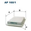 Фото AP 160/1 (FILTRON) Фильтр воздушный двигателя Filtron AP1601 Filtron