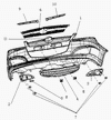 Фото Накладка облицовки радиатора левая хром Geely 1018002989 Geely