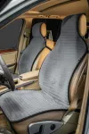 Фото Накидки на сиденья полоса, велюр серый, на перед. сиденья, 2 шт, STHG2075 InCar-Tuning