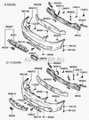 Фото Облицовка бампера переднего Accent (БАМПЕР) Hyundai-Kia 8651025030 Hyundai-Kia