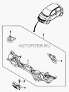 Фото Замок капота DAEWOO Matiz 98-05 OEM Daewoo 94580473 Daewoo