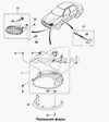 Фото Накладка фары CHEVROLET Lanos (ресничка) левая OE Daewoo 96304656 Daewoo