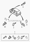 Фото Замок комплект личинок МАТИЗ Daewoo 96564105 Daewoo