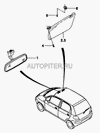 Фото Кронштейн крепления солнцезащитного козырька MATIZ General Motors 96285517 General Motors