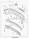 Фото Кронштейн бампера CHEVROLET LANOS переднего правый General Motors 96303221 General Motors