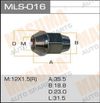 Фото Гайка колеса MASUMA MLS016 (20шт. в упаковке, цена за 1шт.) 12x1.5 / под ключ=19мм MLS016 Masuma