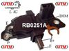 Фото Реле регулятор напряжения генератора BMW 3, 5, X5, Z3, /UTM/ Utm RB0251A Utm